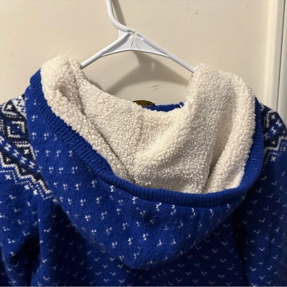 Ralph Lauren Fair Isle Cotton-Blend Hooded Sweater